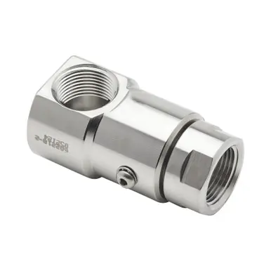 Reelcraft S602218-2 - 1" NPT(F) x 1" NPT(F) Stainless Steel Swivel, FKM Seals, 500 psi