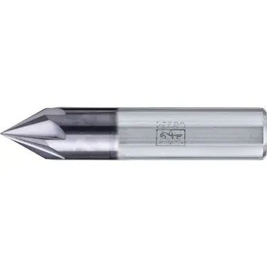 PFERD 23003019 Deburring End Mill, 6-flutes, 60° 1/2" Dia, 7/16" APMX, 3-1/2" OAL, Cyl. Shank