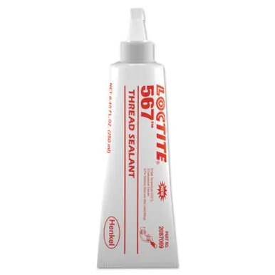 LOCTITE 2087069 567 High Temp PST Thread Sealants, 250ml Tube, White