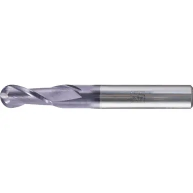 PFERD 23003002 Ball Nose End Mill, 2-flutes, 1/4" Dia, 1/2" APMX, 2" OAL, Cyl. Shank
