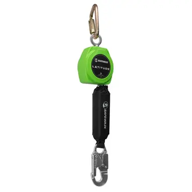 Safewaze 024-5418 - Latitude 11‘ Single Web SRL-P Carabiner, Alu Snap Hook