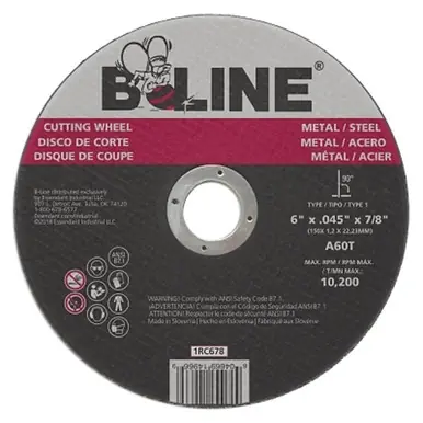B-Line 1RC678 Cutting Wheel, 6" x 0.045"