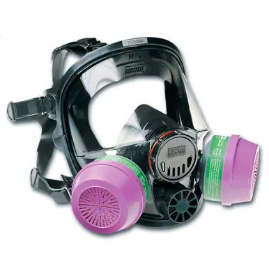 Honeywell 760008AS 7600 Series Silicone Full Facepiece Respirators, Small