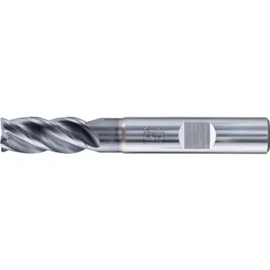 PFERD 23003056 .06" Radiused End Mill, 4-flutes, 1/2" Dia, 1" APMX, 3" OAL, Weldon shank