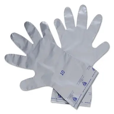 Honeywell SSG/9 Silver Shield/4H Gloves, PE and EVOH, 2.7 mil, Size 9, Silver