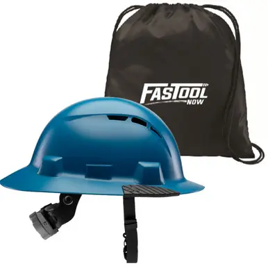 LIFT HIDV-24B - IDAX Full Brim Hard Hat - Vented (Blue) w/ Tote Bag