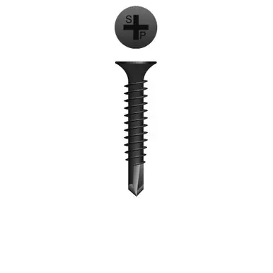 Strong-Point D610 - 6-20 x 1" Bugle Head Self-Drilling Screw, Phosphate 10000ct