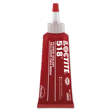LOCTITE 2096064 518 Gasket Eliminator Flange Sealant, 50ml Tube, Red