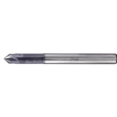 PFERD 23003021 Deburring End Mill, 4-flutes, 90° 1/4" Dia, 1/8" APMX, 3-1/2" OAL, Cyl. Shank