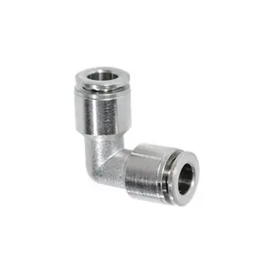 Midland Industries 20206NIC - 90° Union Elbow w/ Nickel Collet, 4mm Push to Connect x 4mm Push to