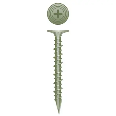 Strong-Point CB815SPN - 8-15 x 1-5/8" Wafer Head Cement Board Screw, Ruspert 4000ct