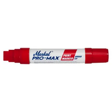 MARKAL 90902 PRO-MAX Paint Markers, Red, 9/16 in, Jumbo