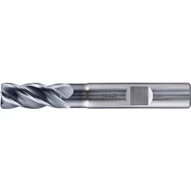 PFERD 23003054 .03" Radiused End Mill, 4-flutes, 3/8" Dia, 3/4" APMX, 2-1/2" OAL, Weldon shank