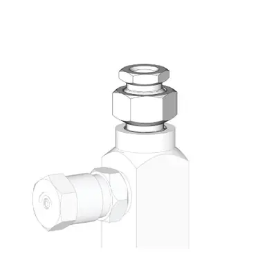 GRACO 24B677 - GL-32 Carbon Steel Grease - Injector Outlet Replacement Kit (nut, ferrule & adapter),