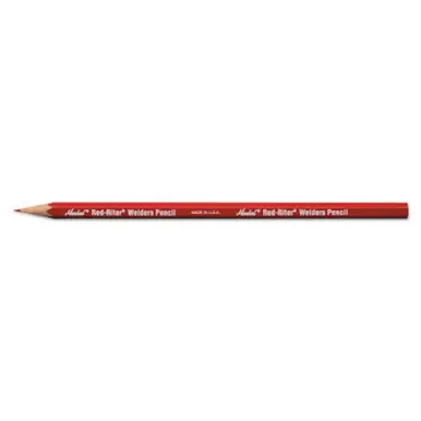 MARKAL 96100 Red-Riter Welder‘s Pencils, Red (12pk)