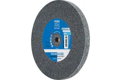 PFERD 48511 - POLINOX Unitized Wheel, 6" x 1/2 x 1/2, Fine, MW, 3SF, Silicon carbide