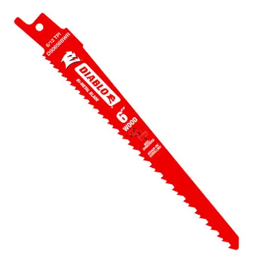DIABLO DS0656BWR25 - 6” 6/12TPI Bi-Metal Reciprocating Saw Blade for Rough-In/Scrolling 25ct