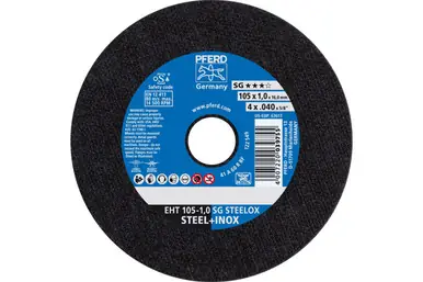 PFERD 63617 - Cut-Off Wheel, 4" x .040 x 5/8, SG STEELOX, T1, Aluminum oxide (25pk)
