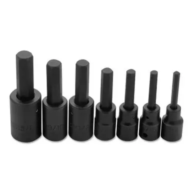 PROTO J74152 7 Pc. Hex Bit Impact Socket Set, 1/2"
