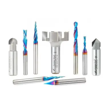 Axiom ABS900 - 9pc. CNC Bit Set with Spektra Coating