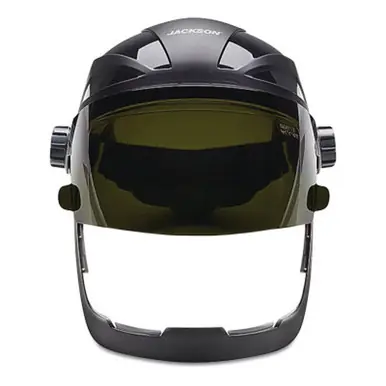 Jackson 14235 QUAD Premium Multi-Purpose Face Shields w/Slotted Hard Hat Adaptor (4pk)