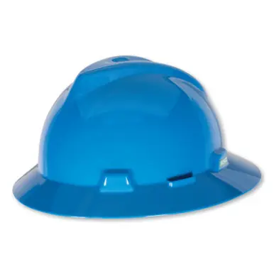 MSA 454732 V-Gard Protective Hat, Staz-On, Hat, Blue