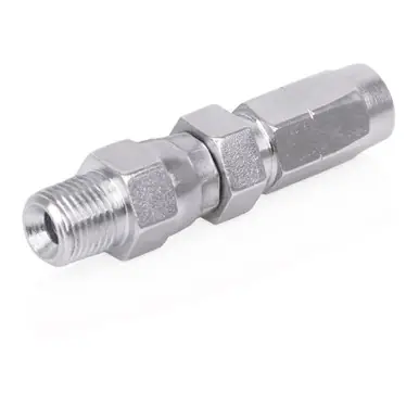 GRACO 128562 - Field-Installable Swivel Hose End Fitting - 1/8" ID Hose, 1/8" NPT Male, 3000 PSI