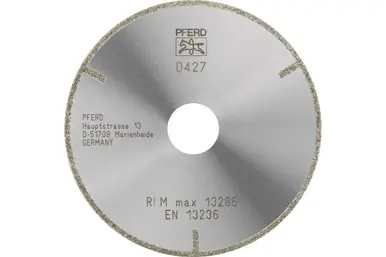 PFERD 54006 - Diamond Cut-Off Wheel, 4-1/2" x 1/16" x 7/8", Very Coarse Grit D427