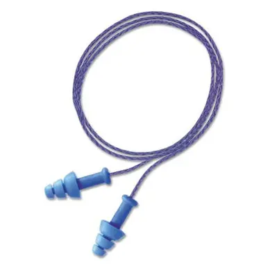Honeywell SMF-30BU SmartFit Reusable Earplugs, TPE, Blue, Corded (500pk)