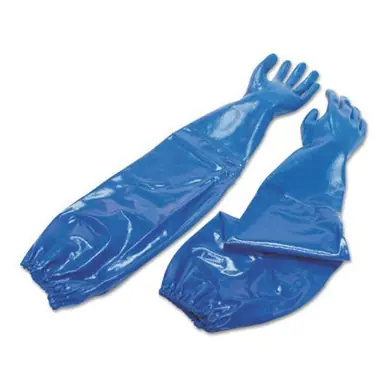 Honeywell NK803ESIN/10 Nitri-Knit Supported Nitrile Gloves, Elastic Cuff, Insulated, 10, Blue