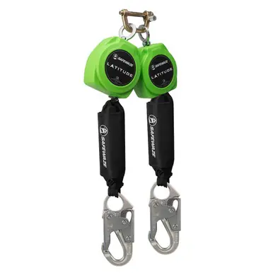 Safewaze 024-5430 - Latitude 11‘ Dual Web SRL-P 9012 BWB, Snap Hooks