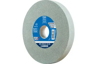 PFERD 61697 - Vitrified Bench Wheel, CARBIDE, 10" x 1-1/4 x 2, 80 Grit, Silicon Carbide