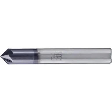 PFERD 23003022 Deburring End Mill, 6-flutes, 90° 3/8" Dia, 3/16" APMX, 3-1/2" OAL, Cyl. Shank