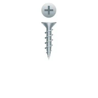 Strong-Point 608LZ - 6 x 1/2" Flat Head Woodworking Screw, Zinc 25000ct