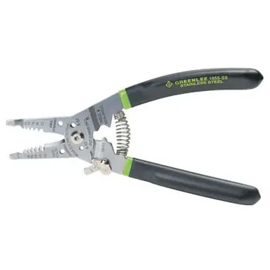 Greenlee 1955-SS Stainless Wire Stripper/Cutter/Crimper 10-20AWG 6-32/8-32 Bolts (6pk)