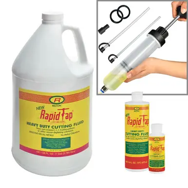 Relton Rapid Tap Cutting Fluid - Gallon, Pint & 4oz Bottle Refill Kit