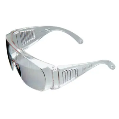 MSA 10027944 Plant Visitor Rx Overglasses, Clear Lens, Polycarbonate, Clear Frame