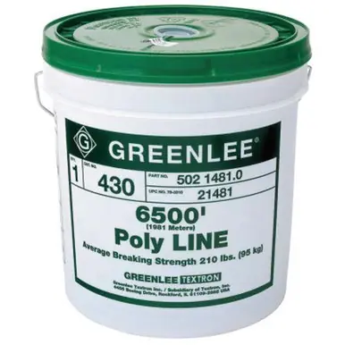 Greenlee 430 Poly Lines, 210 lb Cap., 13 in