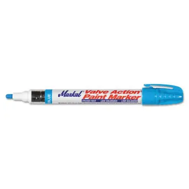 MARKAL 96835 Valve Action Paint Marker, Light Blue, 1/8 in, Medium
