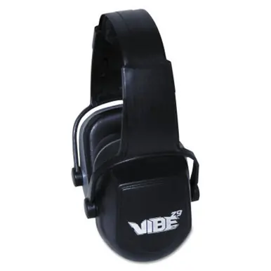 Jackson Safety 20775 H70 VIBE Earmuffs, 29 dB NRR, Black, Headband
