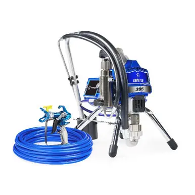 GRACO 25F503 - Ultra 395 Electric Airless Sprayer, Stand, Chromex piston rod, 3300 PSI