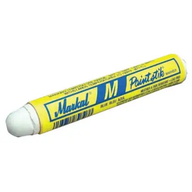 MARKAL 81920 Paintstik M & M-10 Markers, 11/16 in, White (12pk)