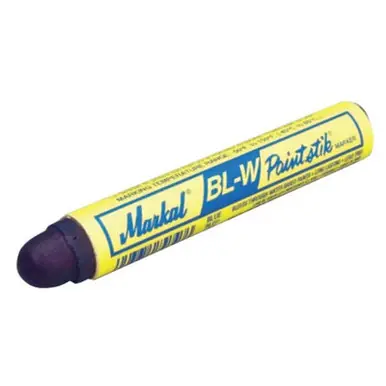 MARKAL 80735 Paintstik BL-W Markers, 11/16 in dia, 4 3/4 in, Blue (12pk)