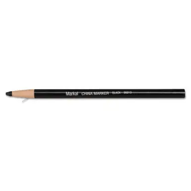 MARKAL 96013 China Markers, Paper-wrapped Tip, Black (12pk)