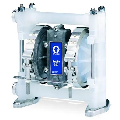 GRACO D32211 - Husky 307 PP 3/8" NPT Standard Pump, PP Center Section, AC Seats, PTFE Balls & PTFE