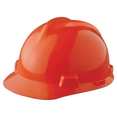 MSA 475361 V-Gard Protective Cap, Fas-Trac Ratchet, Cap, Orange