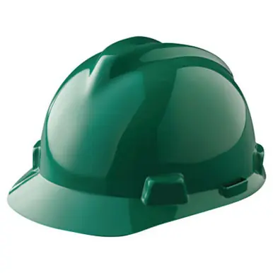 MSA 475362 V-Gard Protective Cap, Fas-Trac Ratchet, Cap, Green