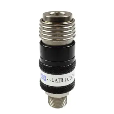 Coilhose Pneumatics 155USE - 5-in-1 Safety Exhaust Coupler 1/4" Body, 3/8" MPT
