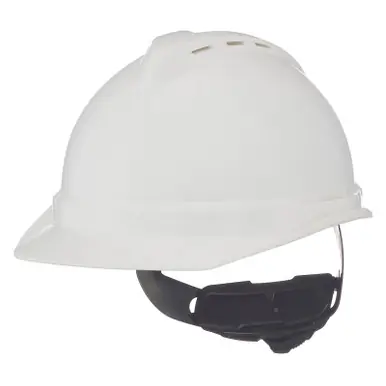MSA 10034027 V-Gard 500 Protective Cap, 6 Point Fas-Trac, White