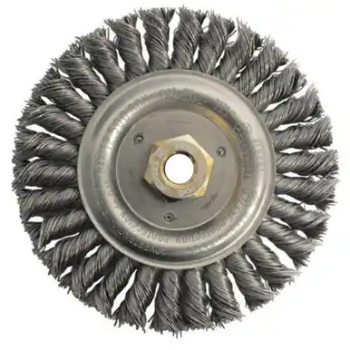 WEILER 79804 Stringer Bead Wheel, 6" D x 1/2" W, .023" Carbon Steel, 12500RPM (5pk)